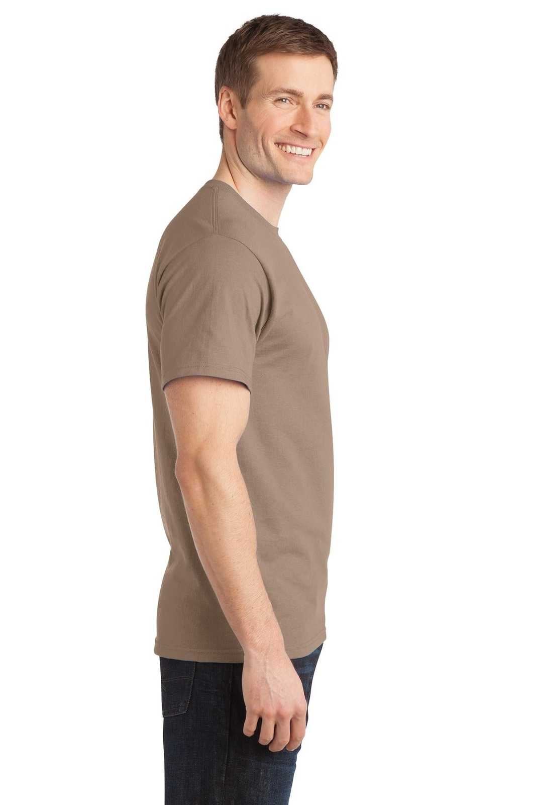 Port &amp; Company PC150 Ring Spun Cotton Tee - Sand - HIT a Double - 3