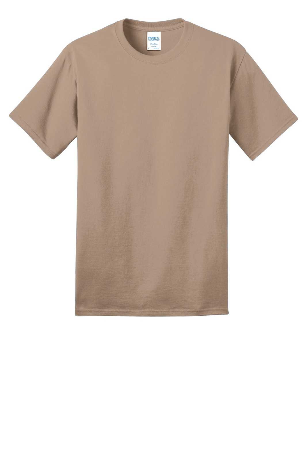 Port &amp; Company PC150 Ring Spun Cotton Tee - Sand - HIT a Double - 5