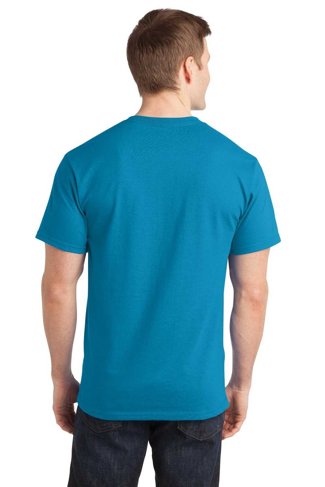 Port &amp; Company PC150 Ring Spun Cotton Tee - Turquoise - HIT a Double - 2
