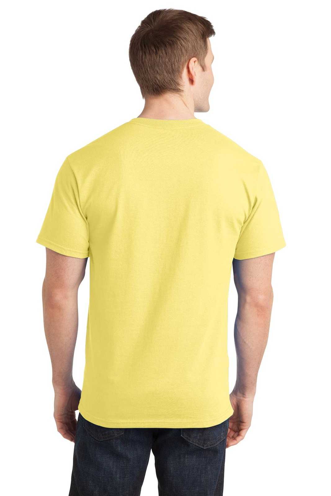 Port &amp; Company PC150 Ring Spun Cotton Tee - Yellow - HIT a Double - 2