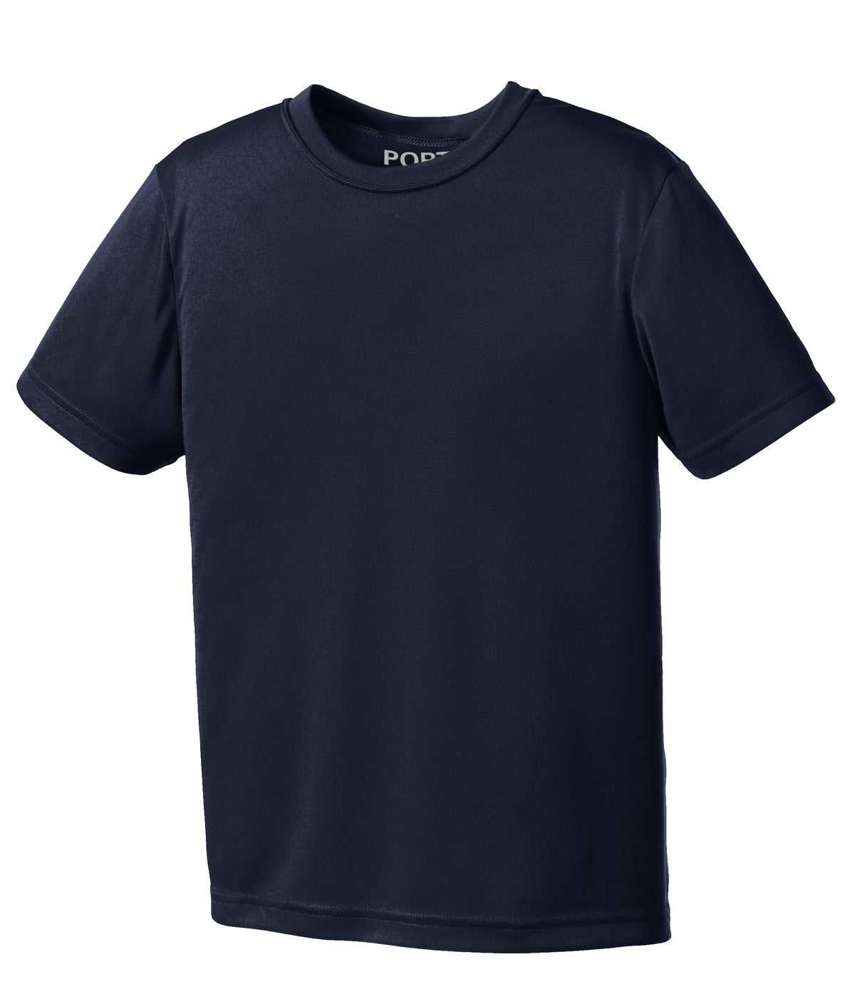 Port &amp; Company PC380Y Youth Performance Tee - Deep Navy - HIT a Double - 5