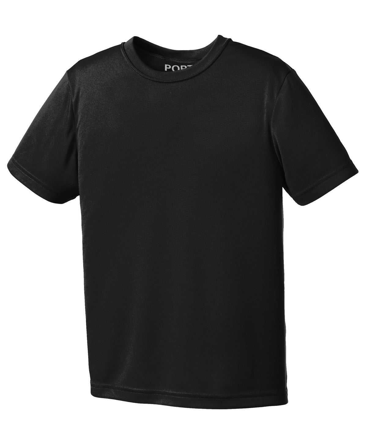 Port &amp; Company PC380Y Youth Performance Tee - Jet Black - HIT a Double - 5
