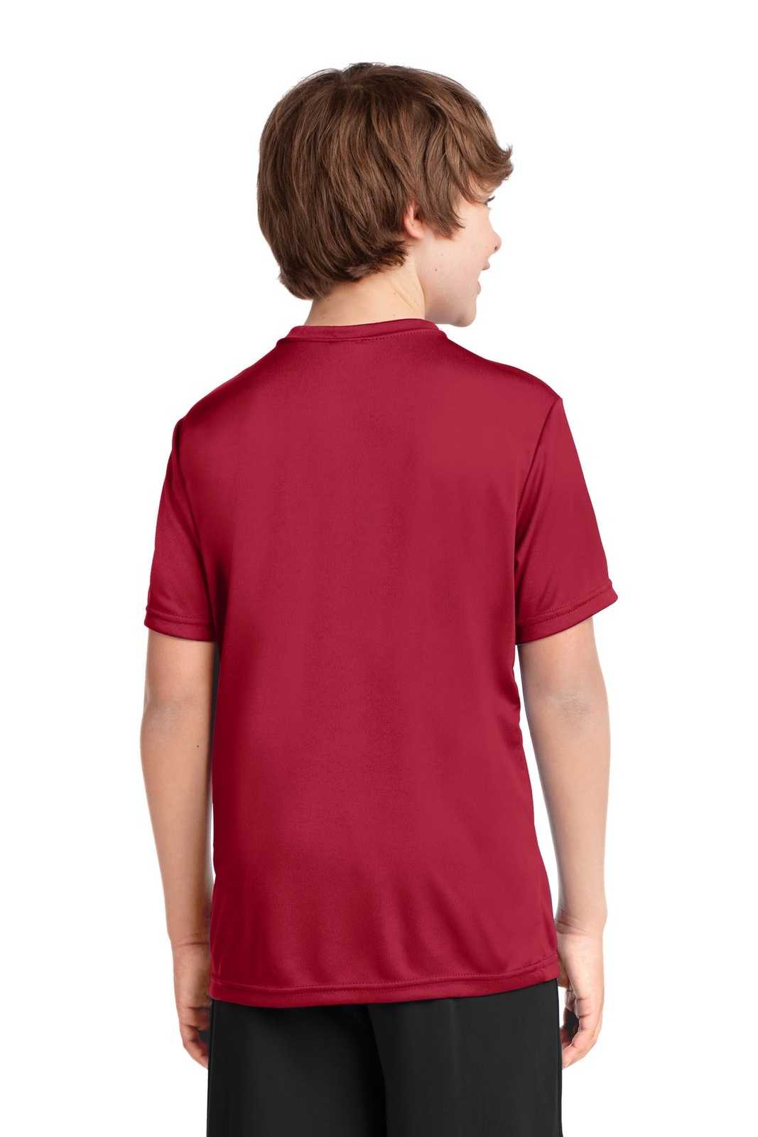 Port &amp; Company PC380Y Youth Performance Tee - Red - HIT a Double - 2