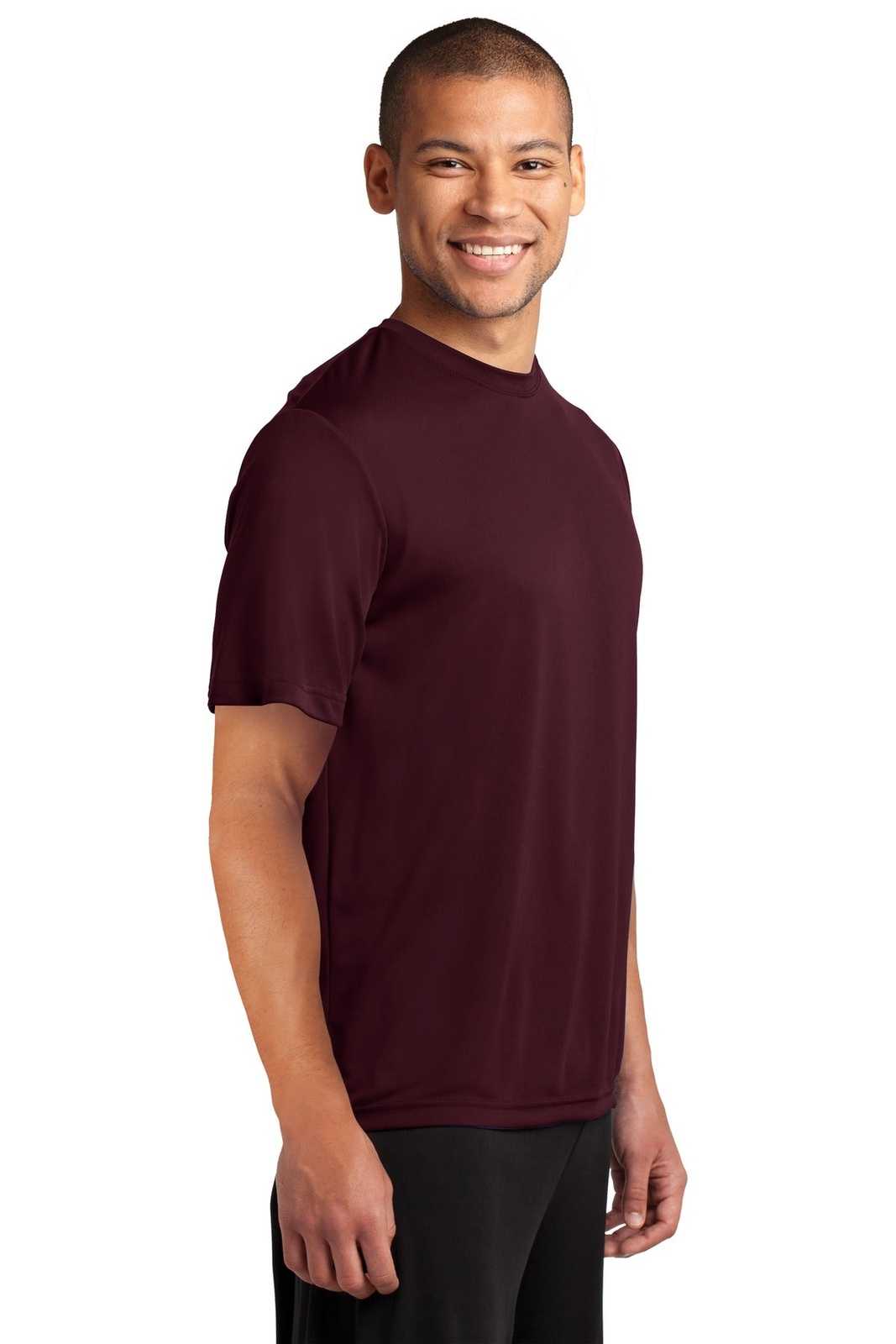 Port &amp; Company PC380 Performance Tee - Athletic Maroon - HIT a Double - 4