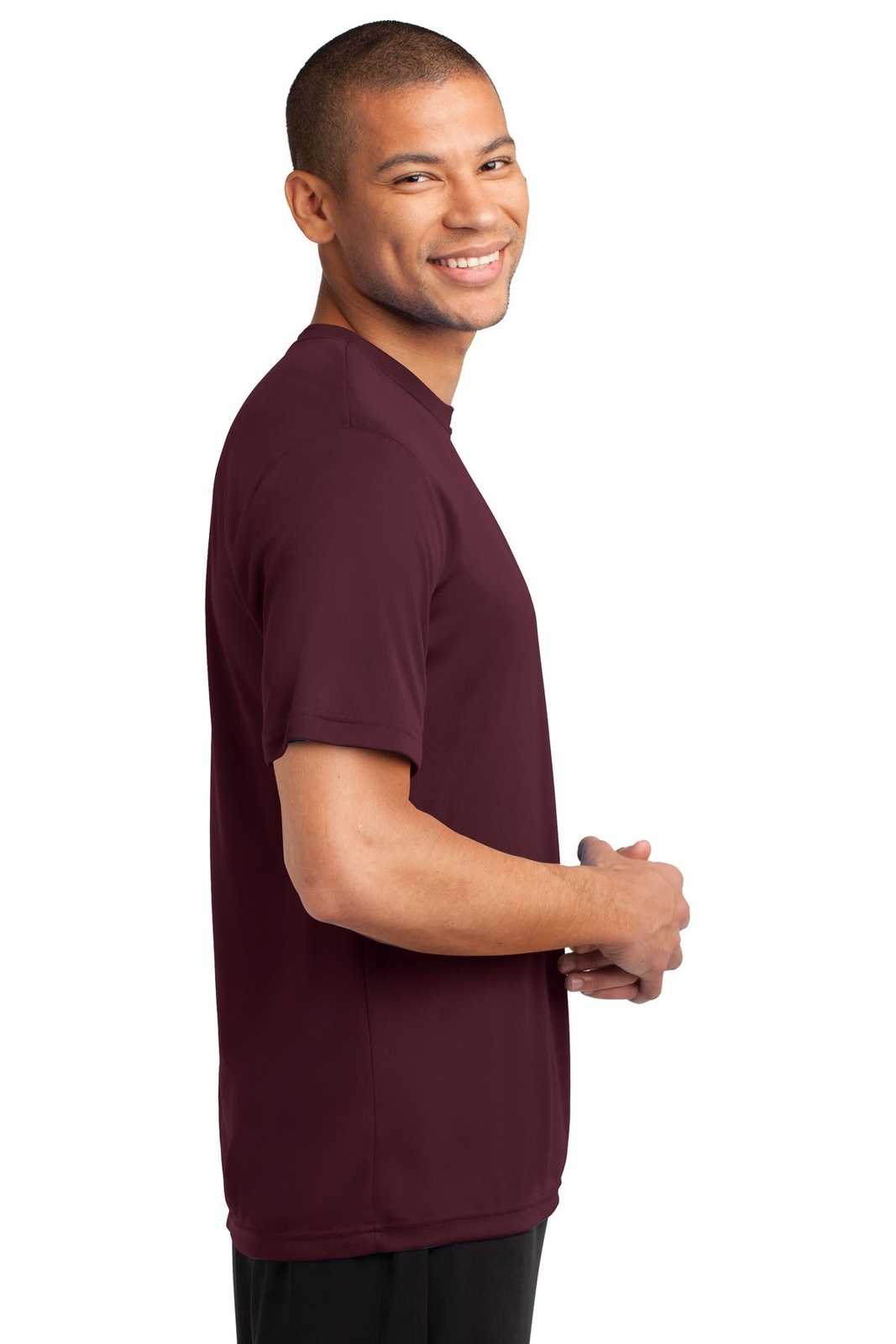 Port &amp; Company PC380 Performance Tee - Athletic Maroon - HIT a Double - 3