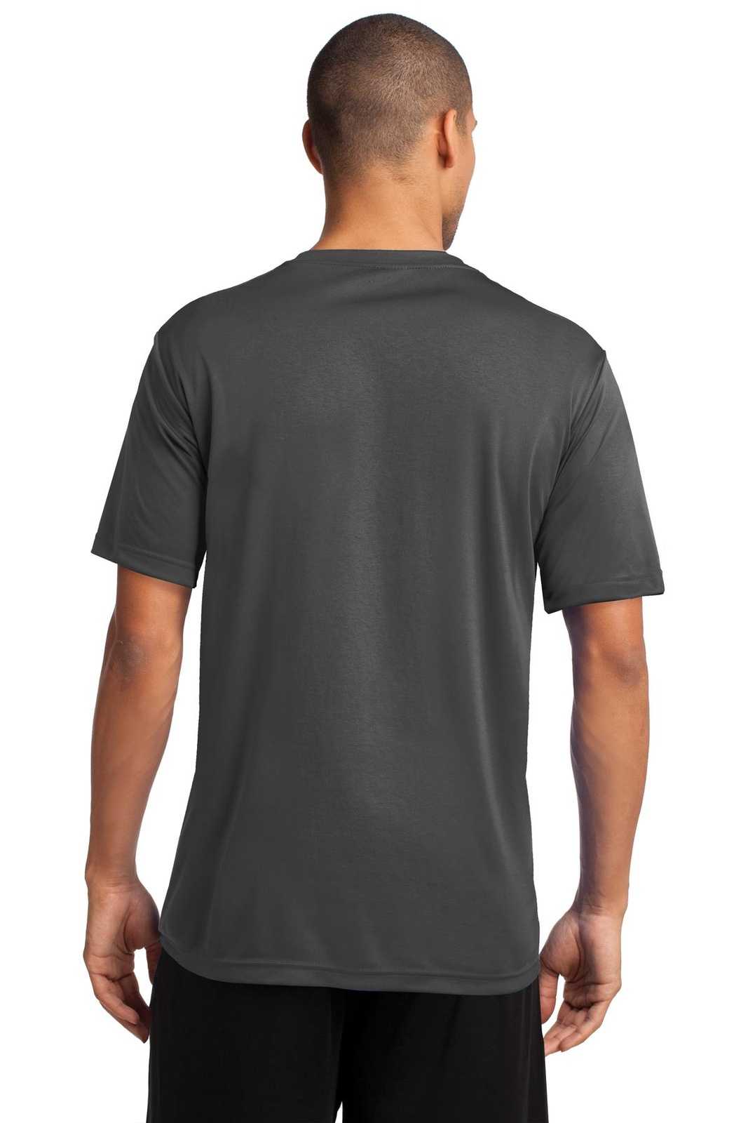 Port &amp; Company PC380 Performance Tee - Charcoal - HIT a Double - 2