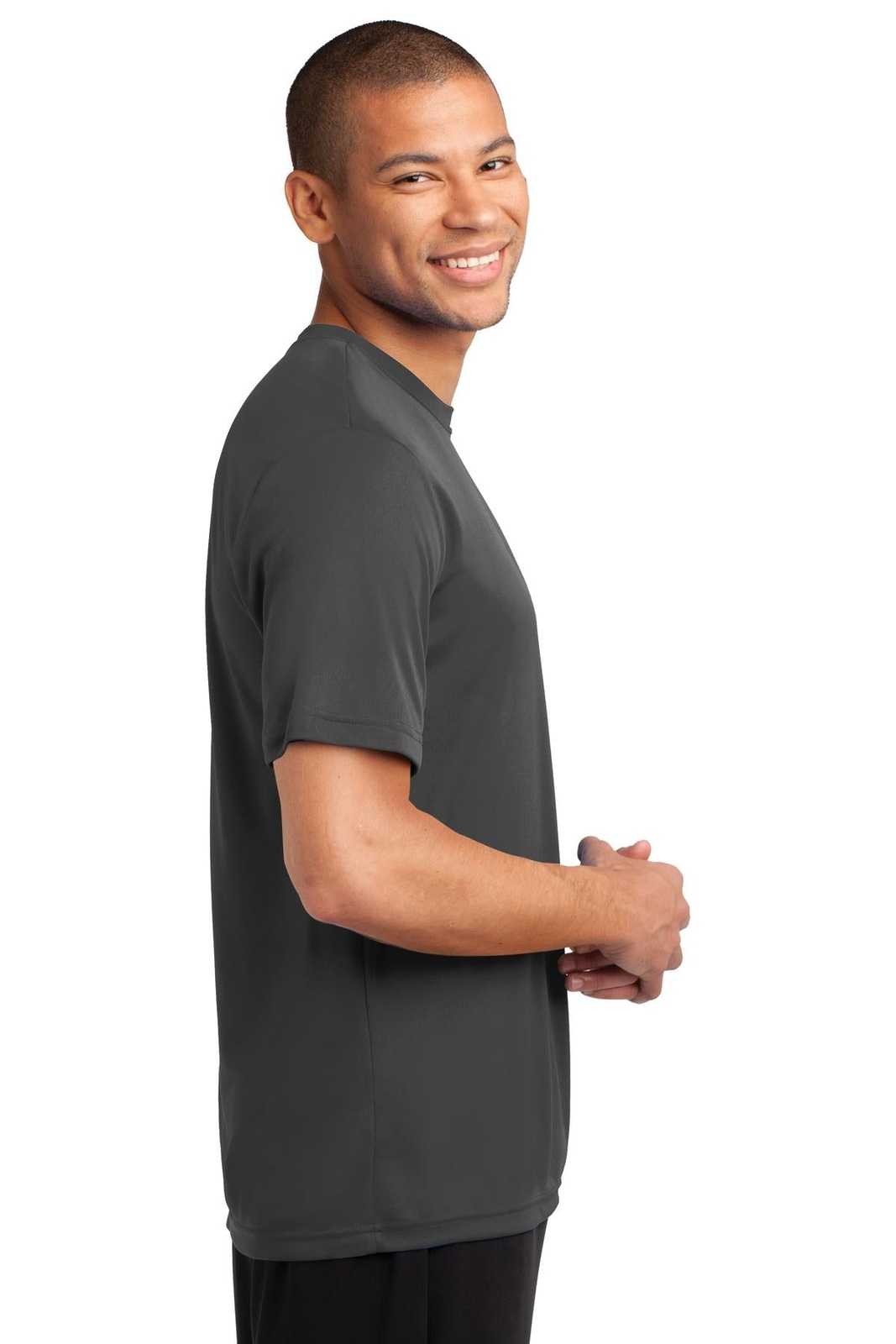 Port &amp; Company PC380 Performance Tee - Charcoal - HIT a Double - 3
