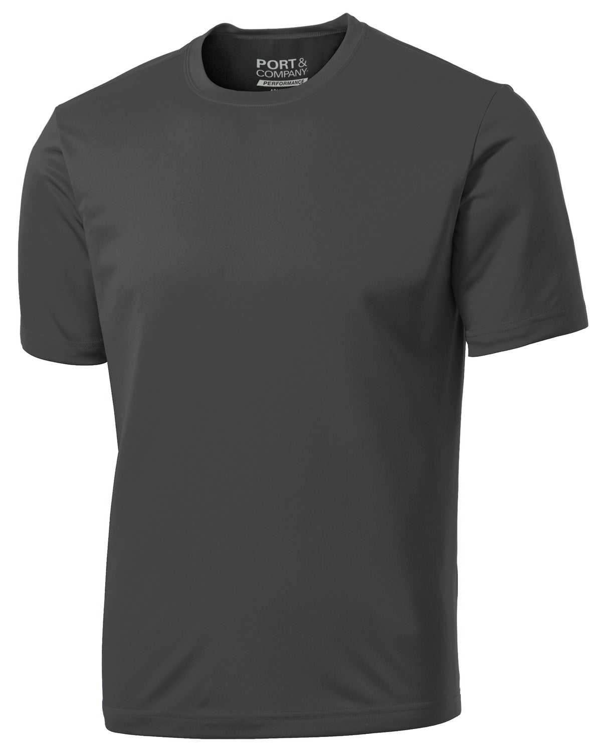 Port &amp; Company PC380 Performance Tee - Charcoal - HIT a Double - 5