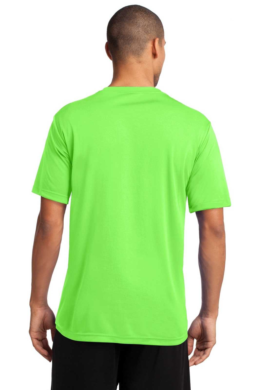 Port &amp; Company PC380 Performance Tee - Neon Green - HIT a Double - 2