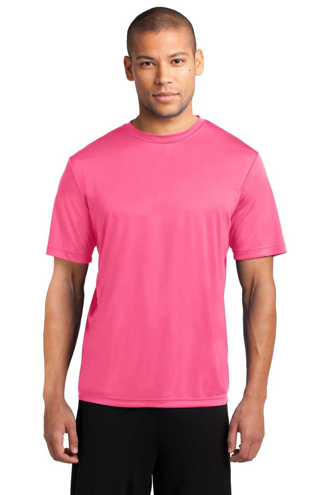 Port & Company PC380 Performance Tee - Neon Pink - HIT a Double - 1