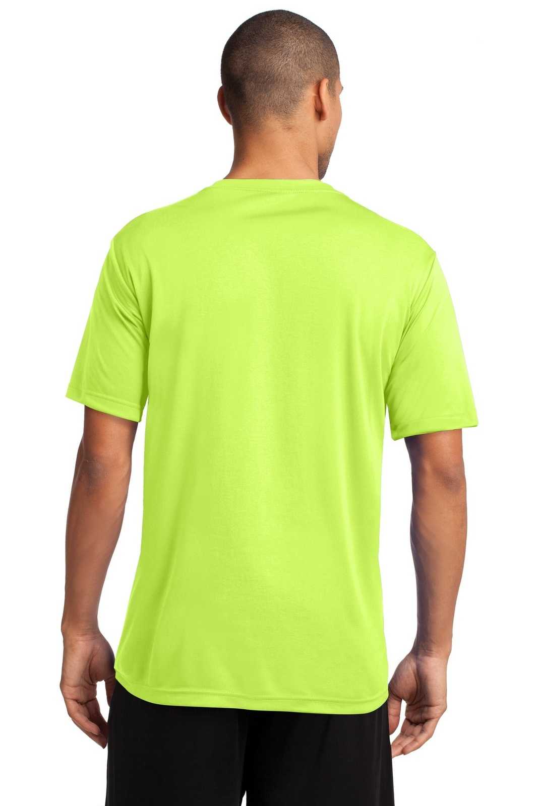 Port &amp; Company PC380 Performance Tee - Neon Yellow - HIT a Double - 2