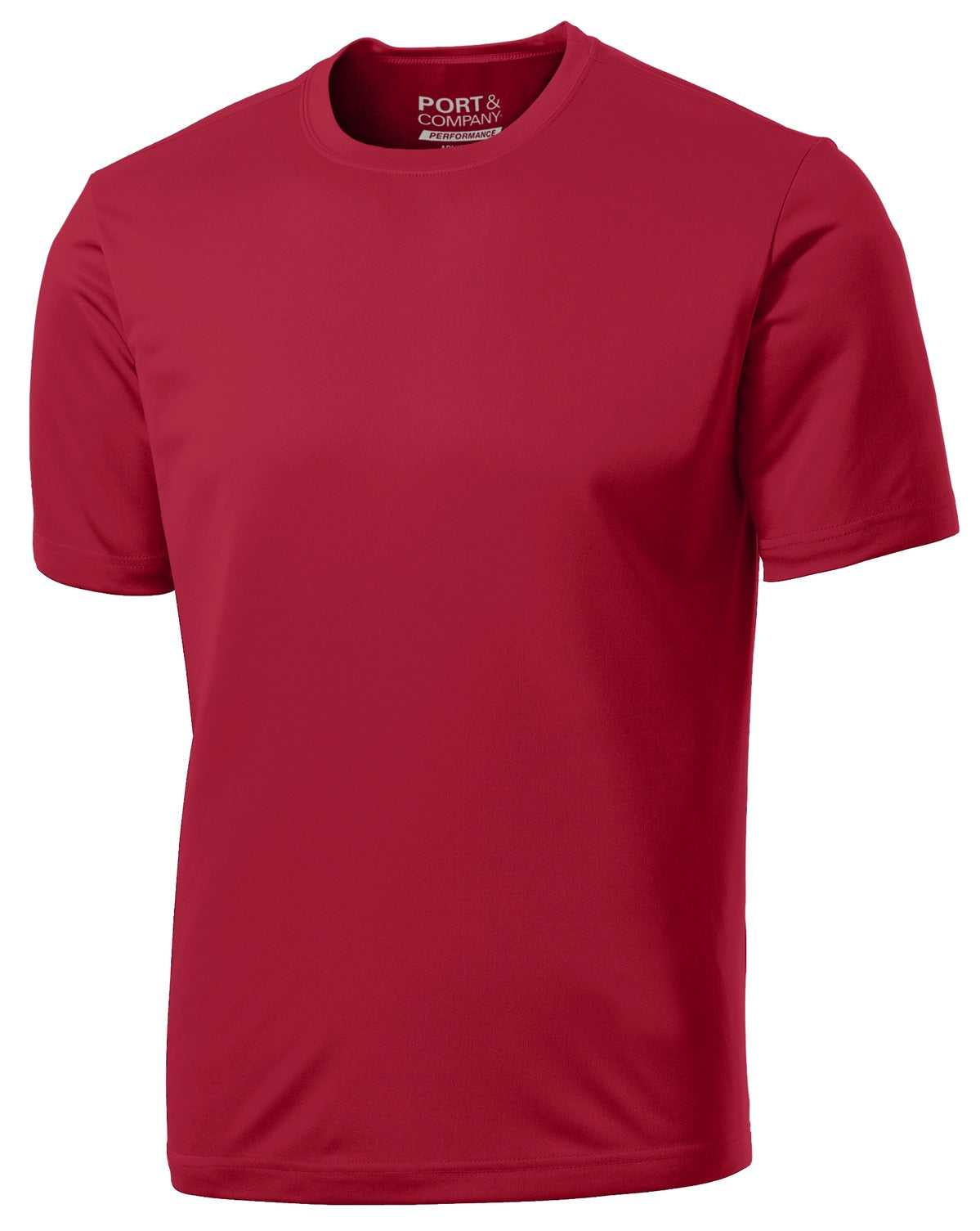 Port &amp; Company PC380 Performance Tee - Red - HIT a Double - 5
