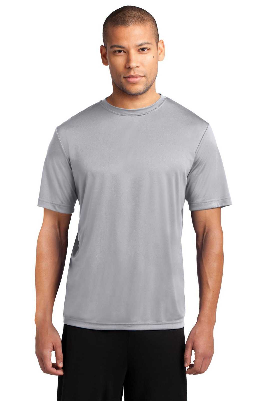 Port &amp; Company PC380 Performance Tee - Silver - HIT a Double - 1