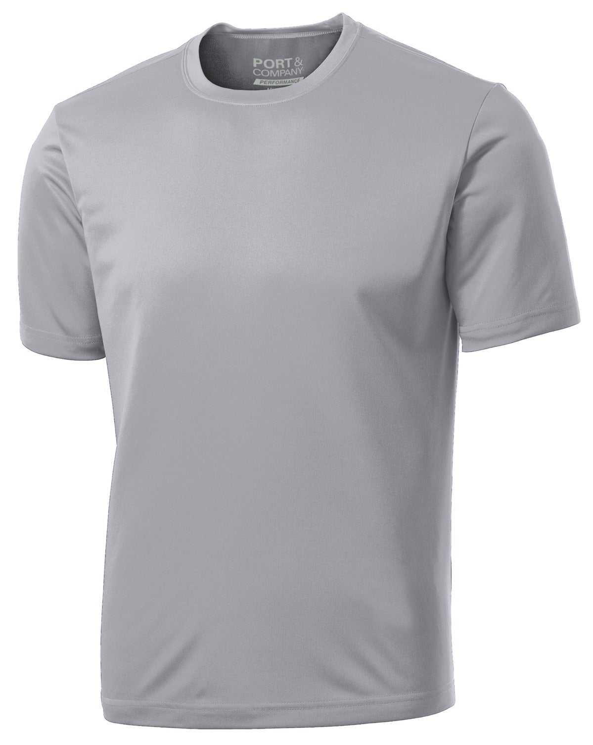 Port &amp; Company PC380 Performance Tee - Silver - HIT a Double - 5