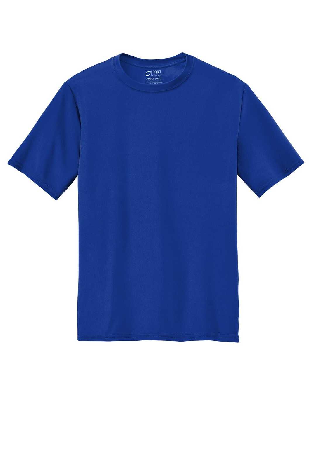 Port &amp; Company PC380 Performance Tee - True Royal - HIT a Double - 2