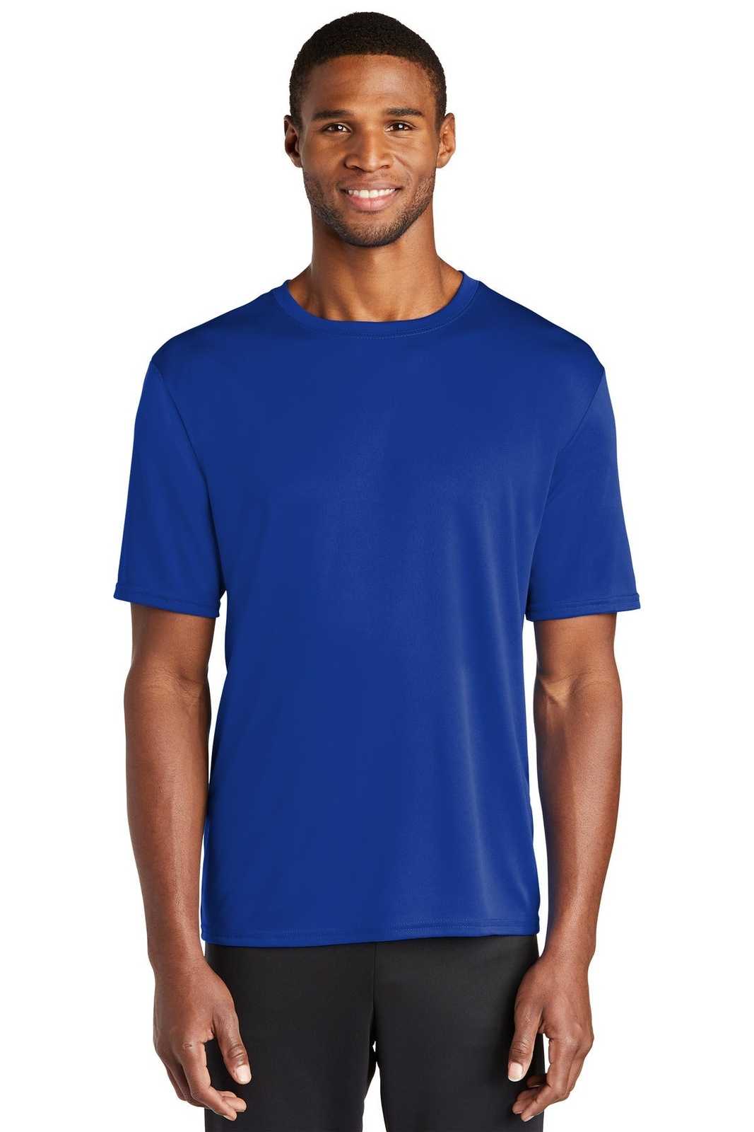 Port &amp; Company PC380 Performance Tee - True Royal - HIT a Double - 1