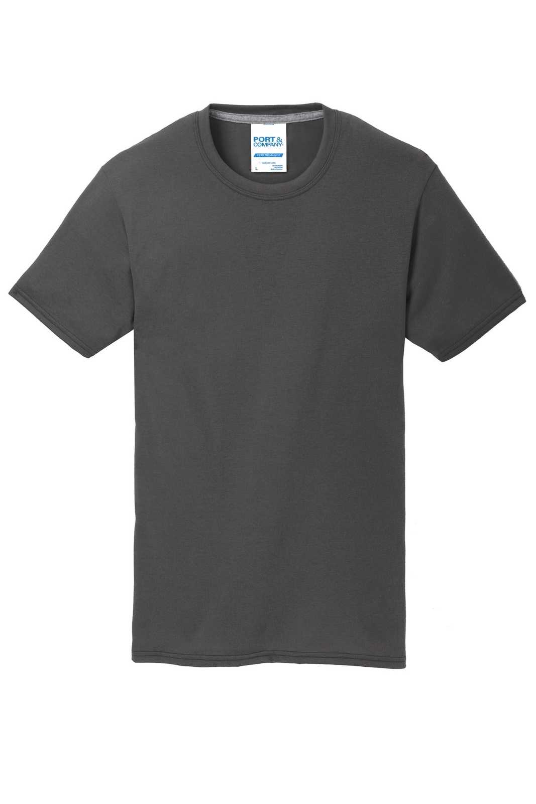 Port &amp; Company PC381Y Youth Performance Blend Tee - Charcoal - HIT a Double - 5