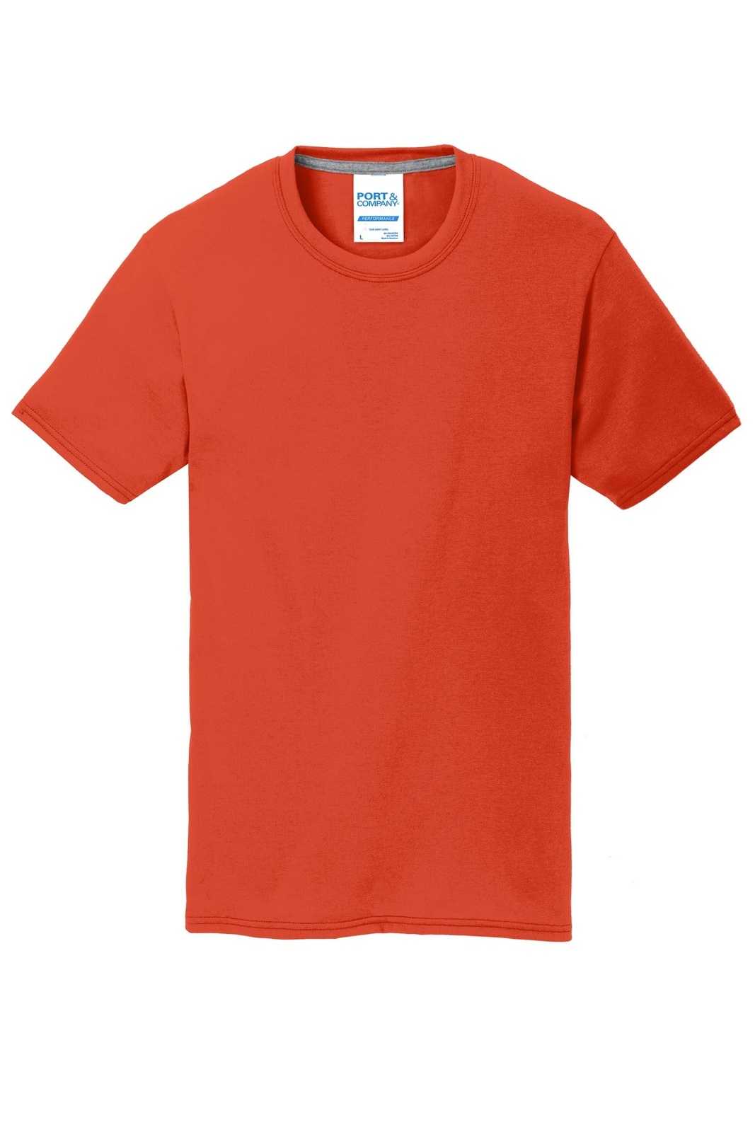 Port &amp; Company PC381Y Youth Performance Blend Tee - Orange - HIT a Double - 5