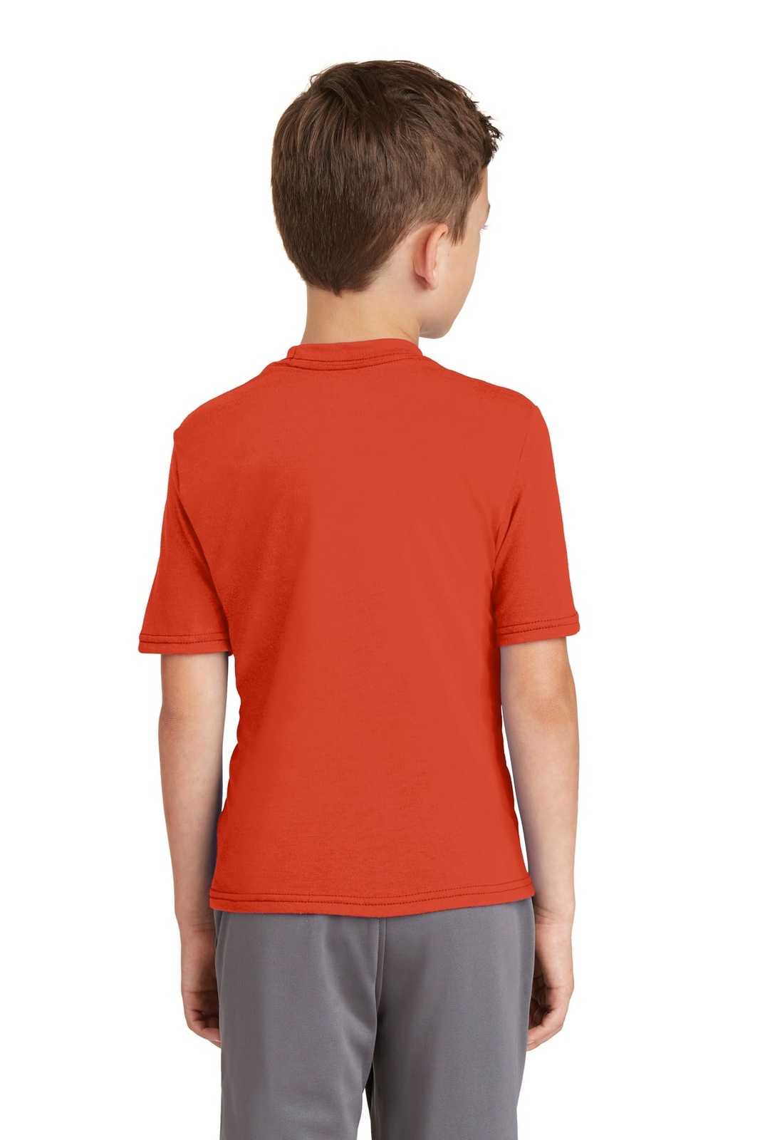 Port &amp; Company PC381Y Youth Performance Blend Tee - Orange - HIT a Double - 2