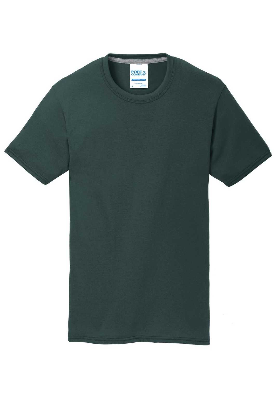 Port &amp; Company PC381 Performance Blend Tee - Dark Green - HIT a Double - 5