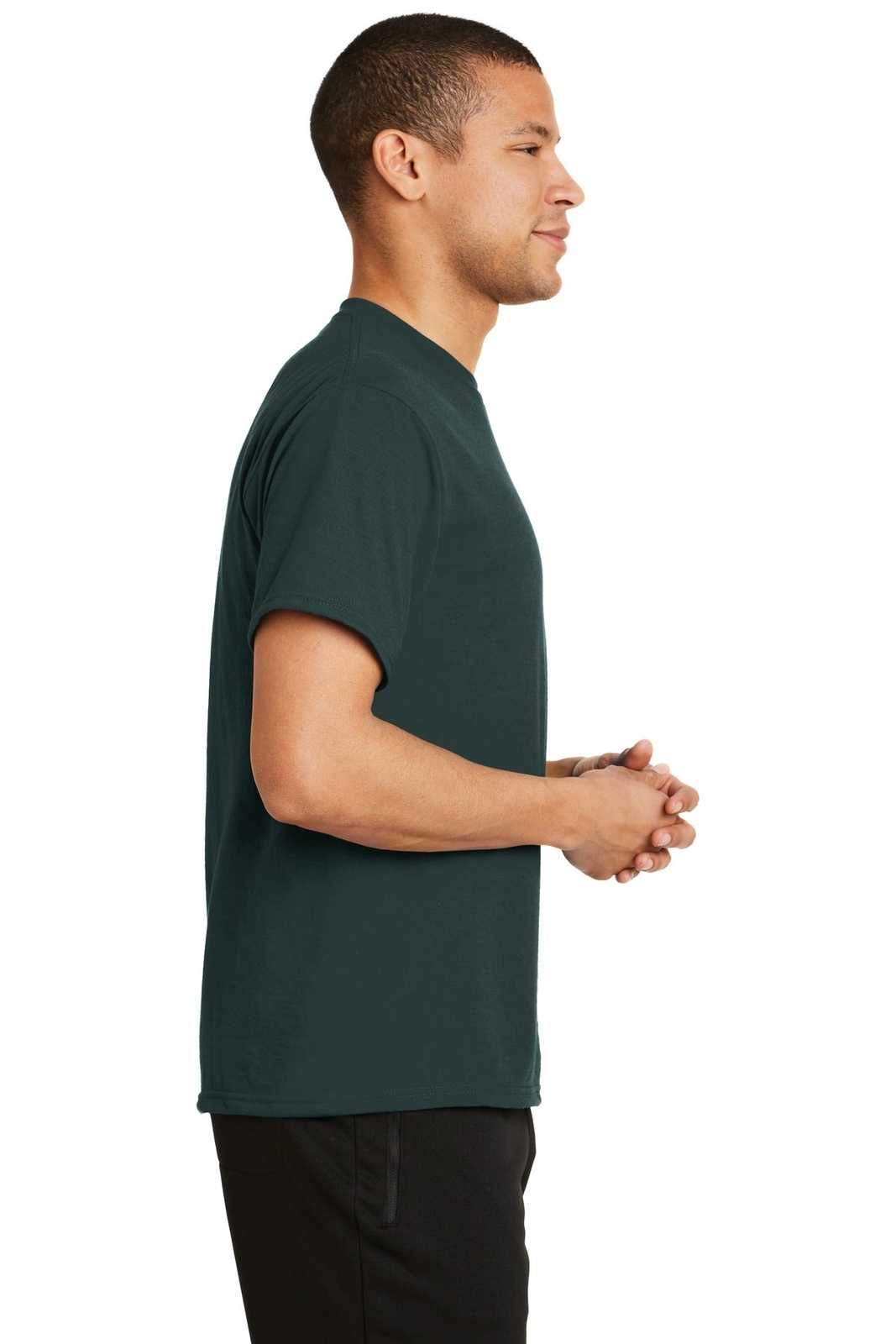 Port &amp; Company PC381 Performance Blend Tee - Dark Green - HIT a Double - 3