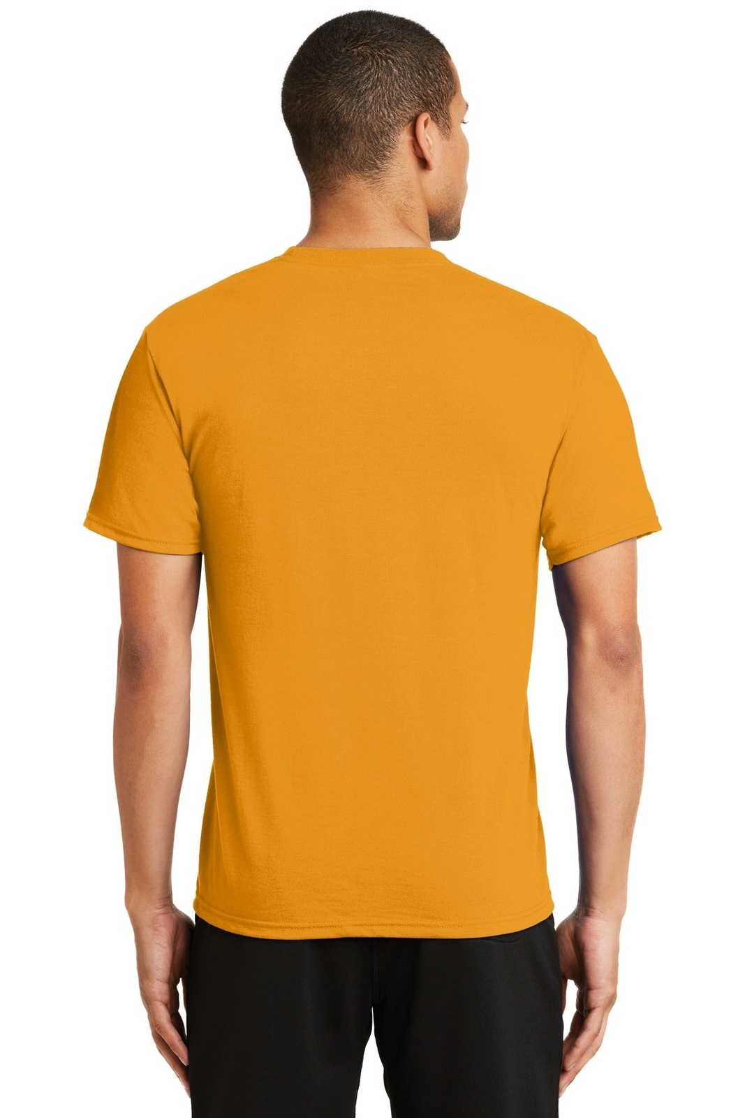 Port &amp; Company PC381 Performance Blend Tee - Gold - HIT a Double - 2