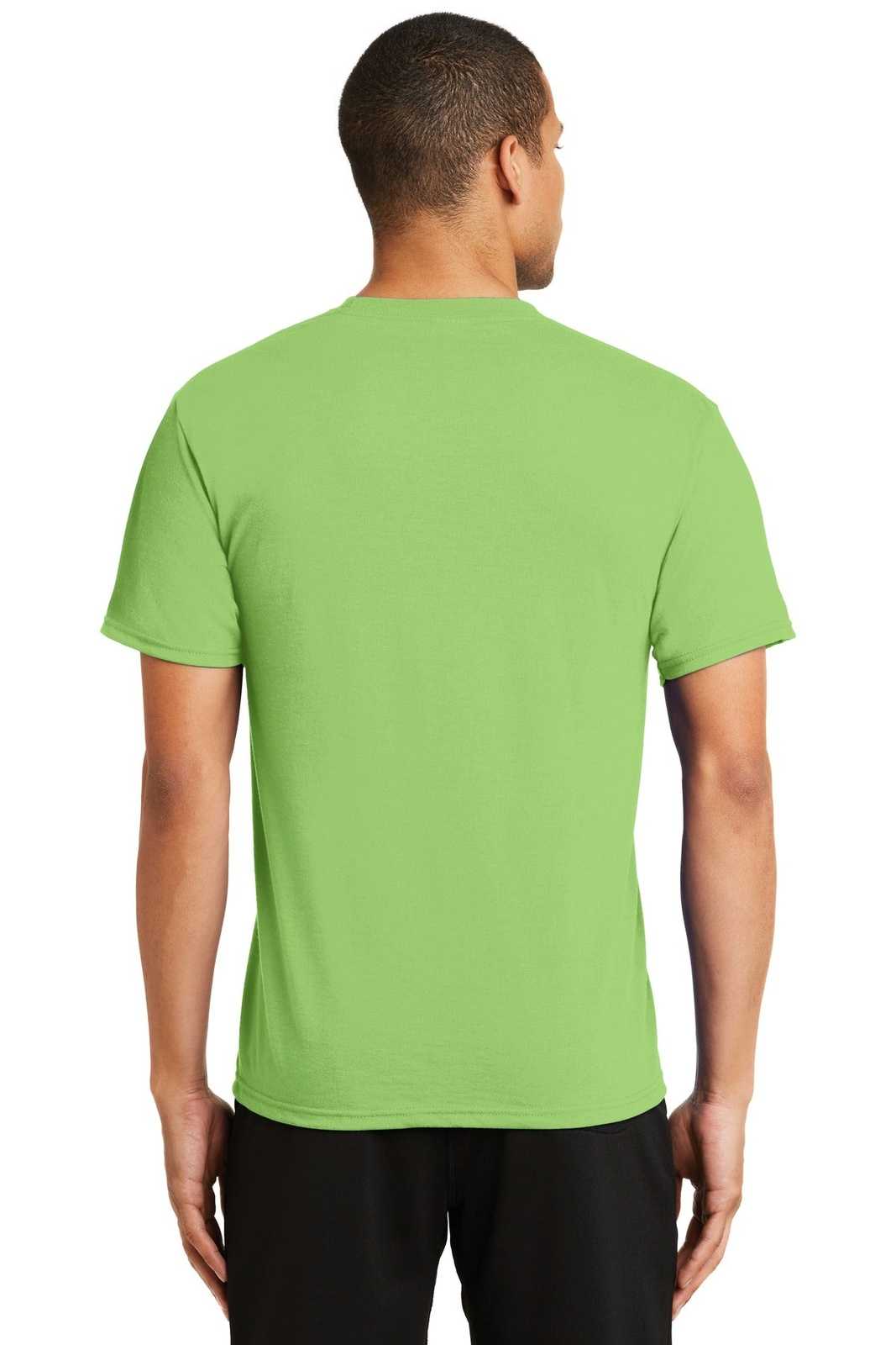 Port &amp; Company PC381 Performance Blend Tee - Lime - HIT a Double - 2