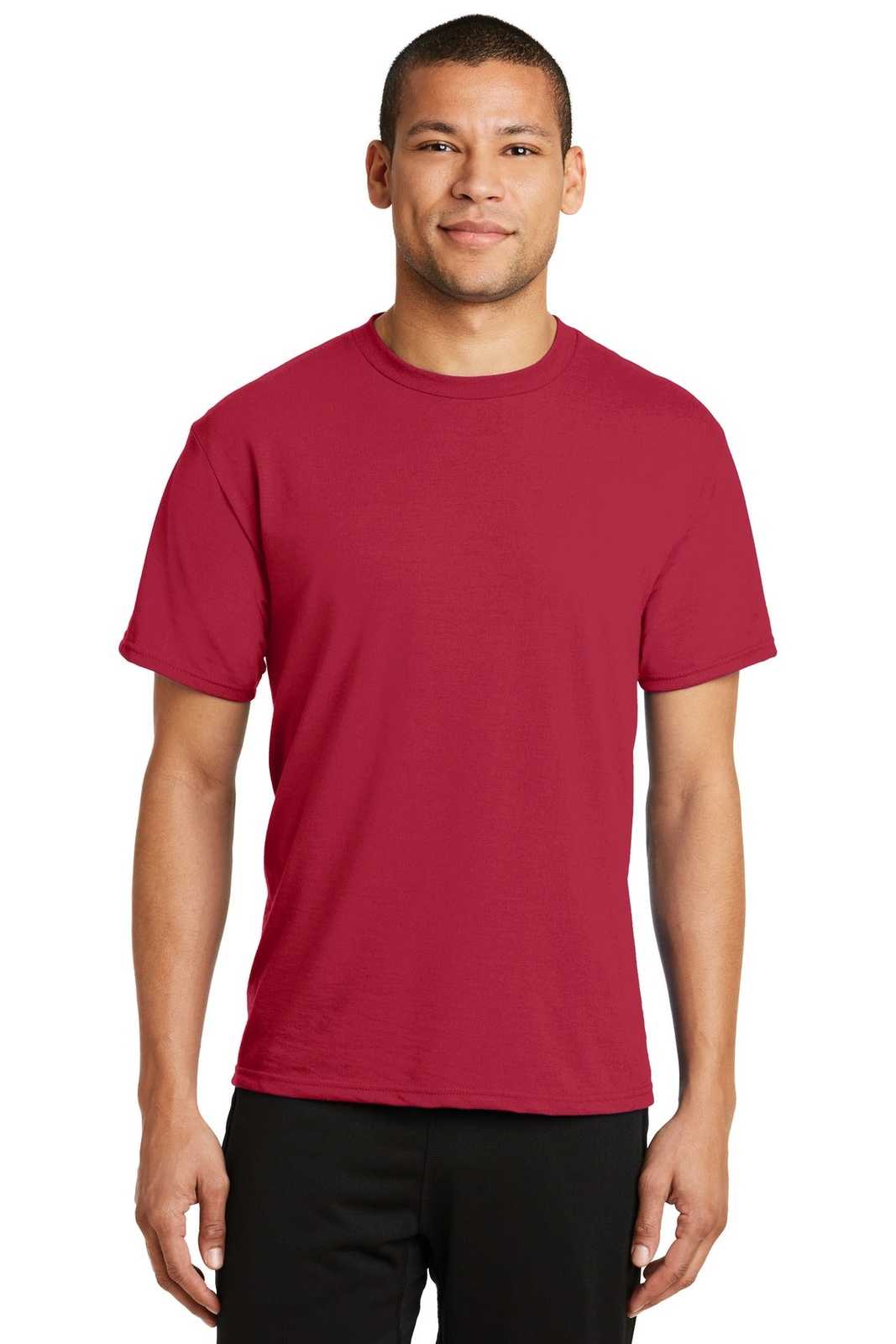 Port & Company PC381 Performance Blend Tee - Red - HIT a Double - 1