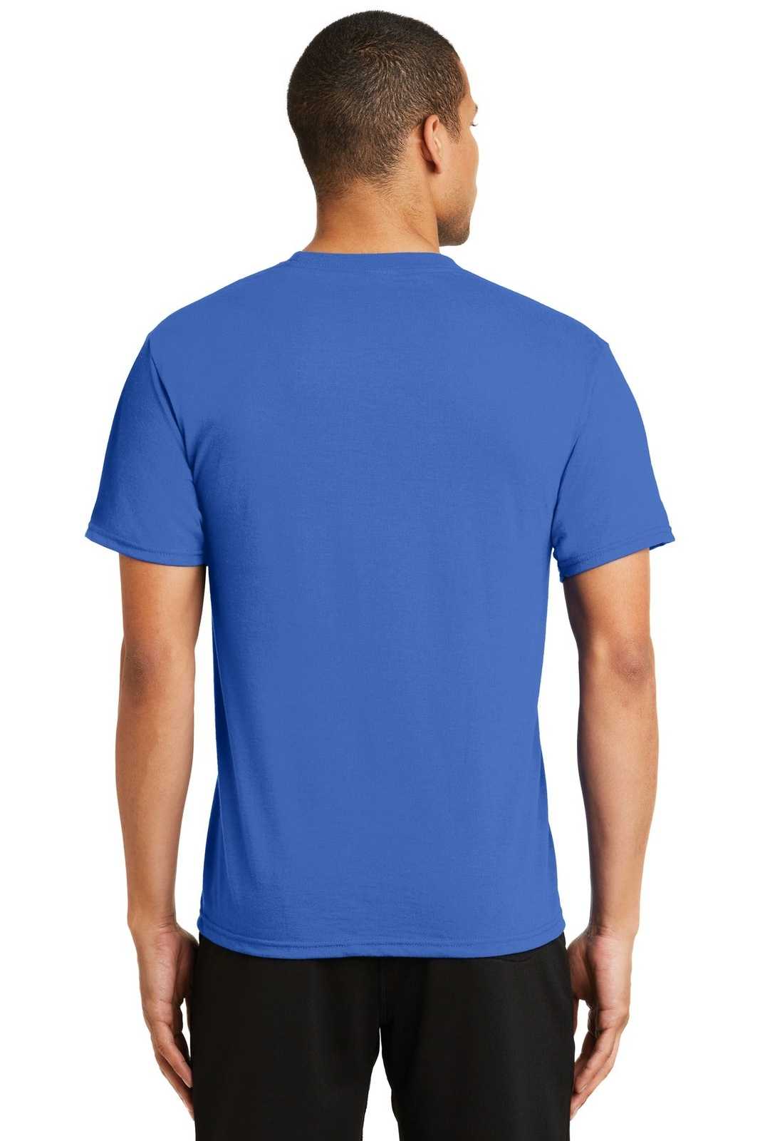 Port &amp; Company PC381 Performance Blend Tee - True Royal - HIT a Double - 2