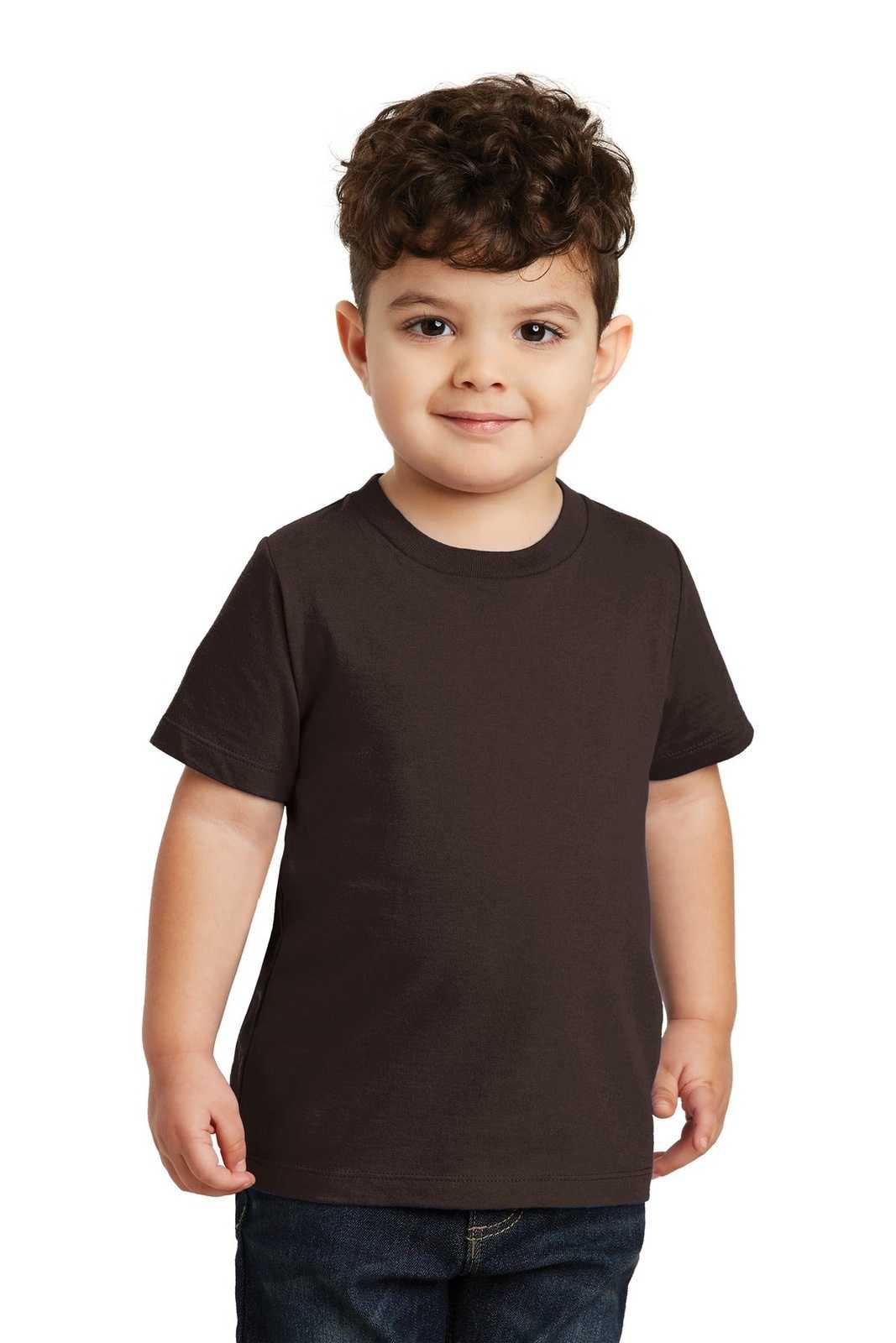 Port &amp; Company PC450TD Toddler Fan Favorite Tee - Dark Chocolate Brown - HIT a Double - 1