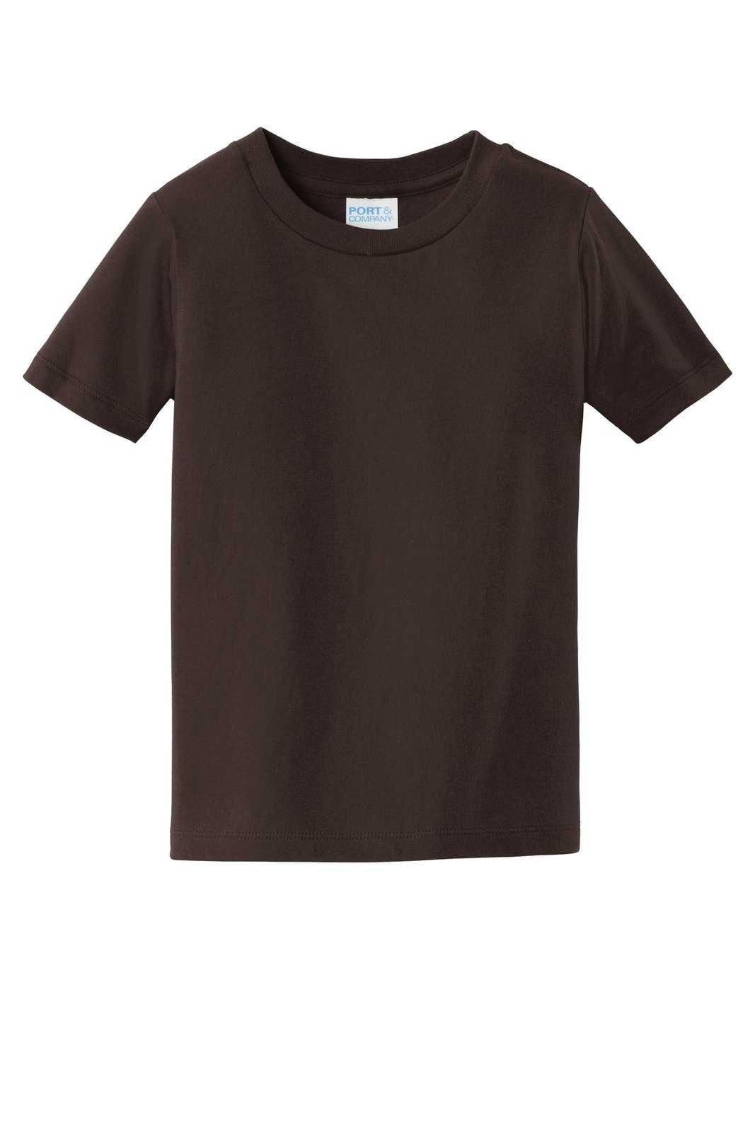 Port &amp; Company PC450TD Toddler Fan Favorite Tee - Dark Chocolate Brown - HIT a Double - 2