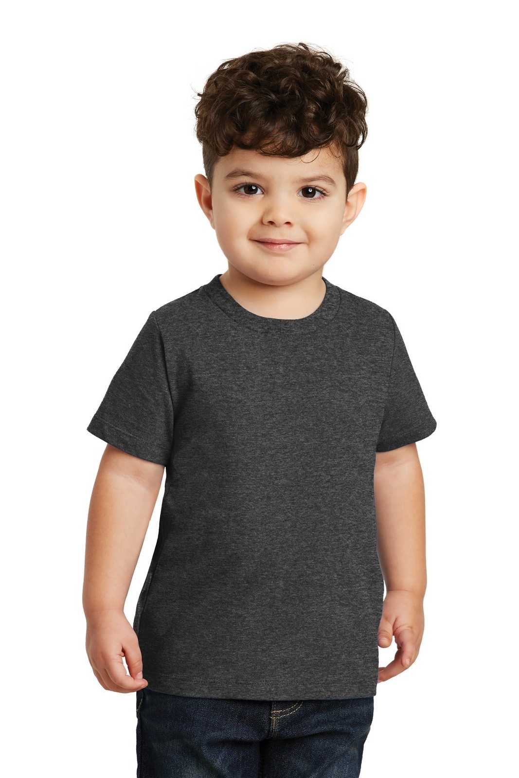 Port &amp; Company PC450TD Toddler Fan Favorite Tee - Dark Heather Gray - HIT a Double - 1