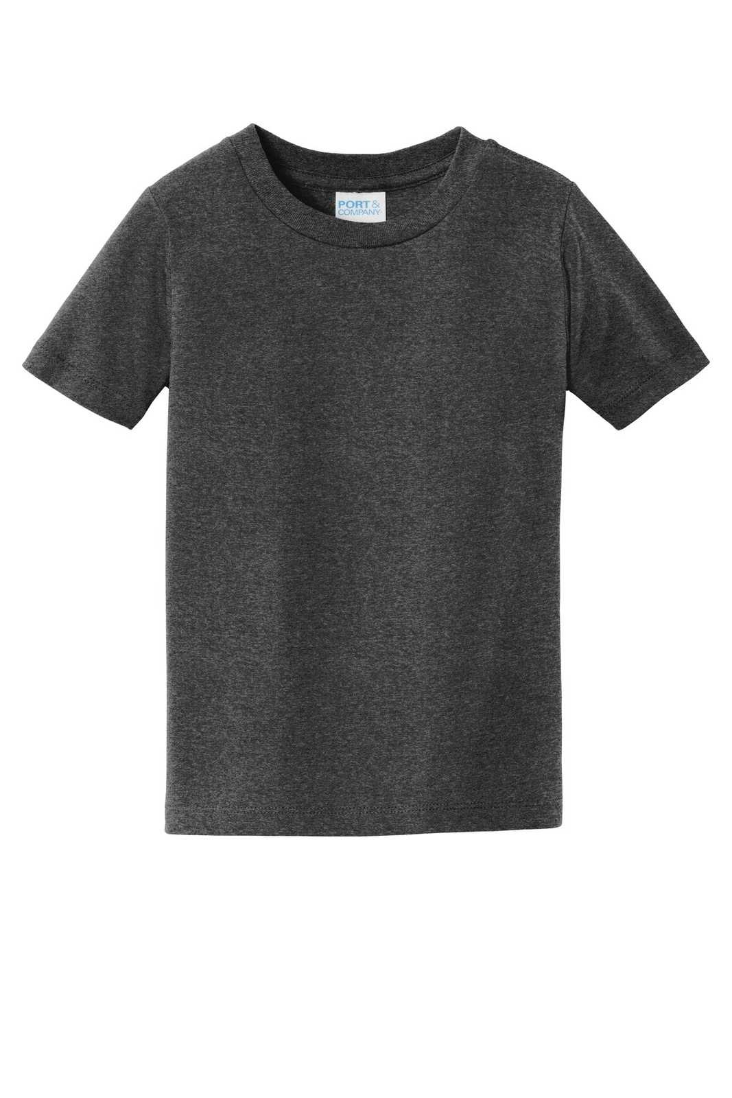 Port &amp; Company PC450TD Toddler Fan Favorite Tee - Dark Heather Gray - HIT a Double - 2