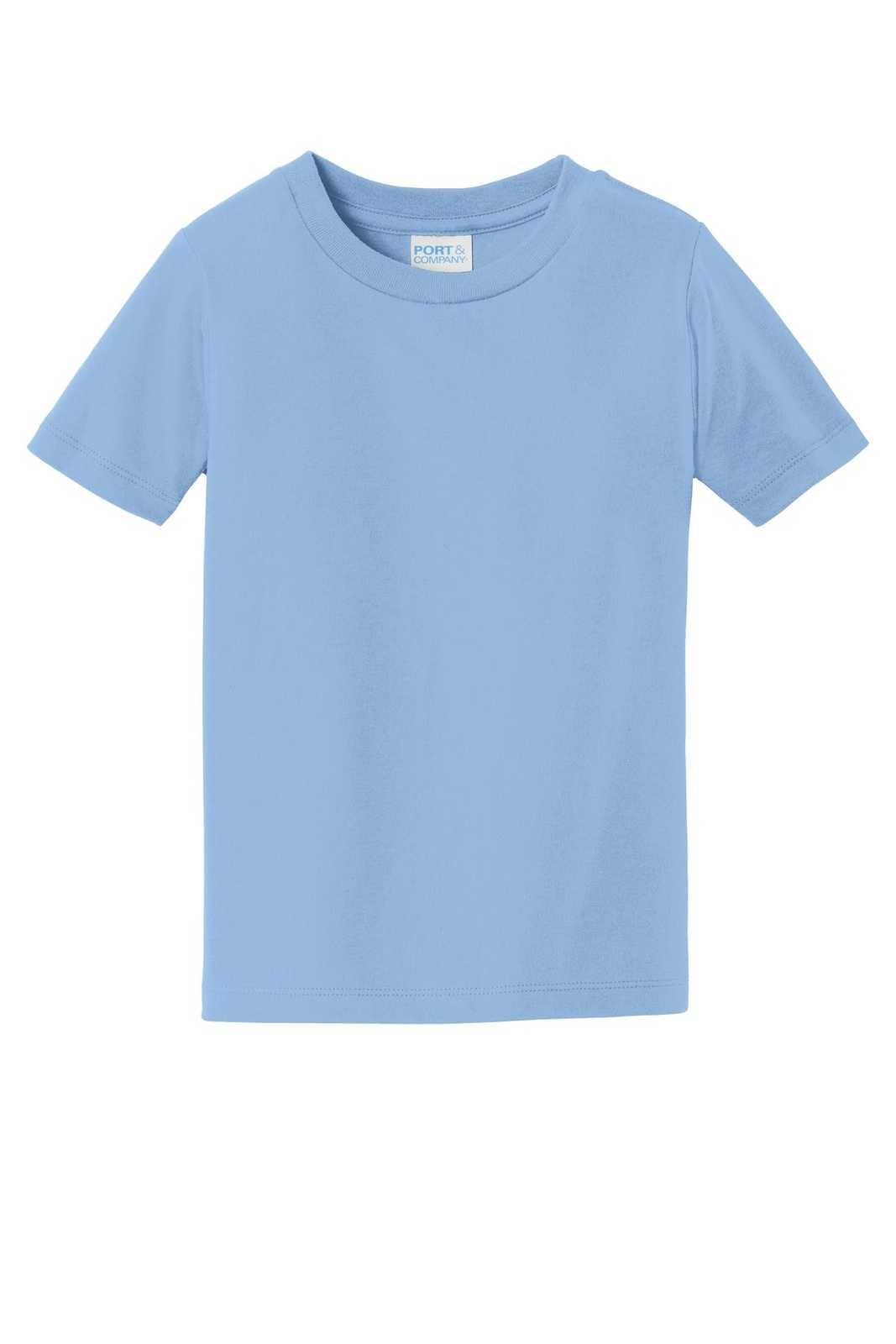 Port &amp; Company PC450TD Toddler Fan Favorite Tee - Light Blue - HIT a Double - 2