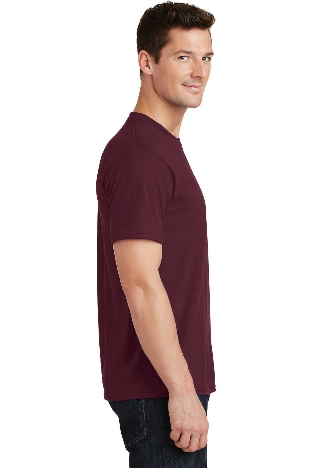 Port &amp; Company PC450 Fan Favorite Tee - Athletic Maroon - HIT a Double - 3