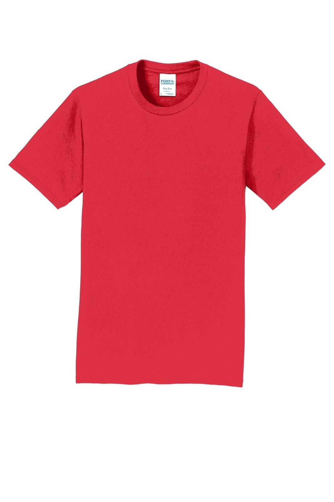 Port &amp; Company PC450 Fan Favorite Tee - Athletic Red - HIT a Double - 5