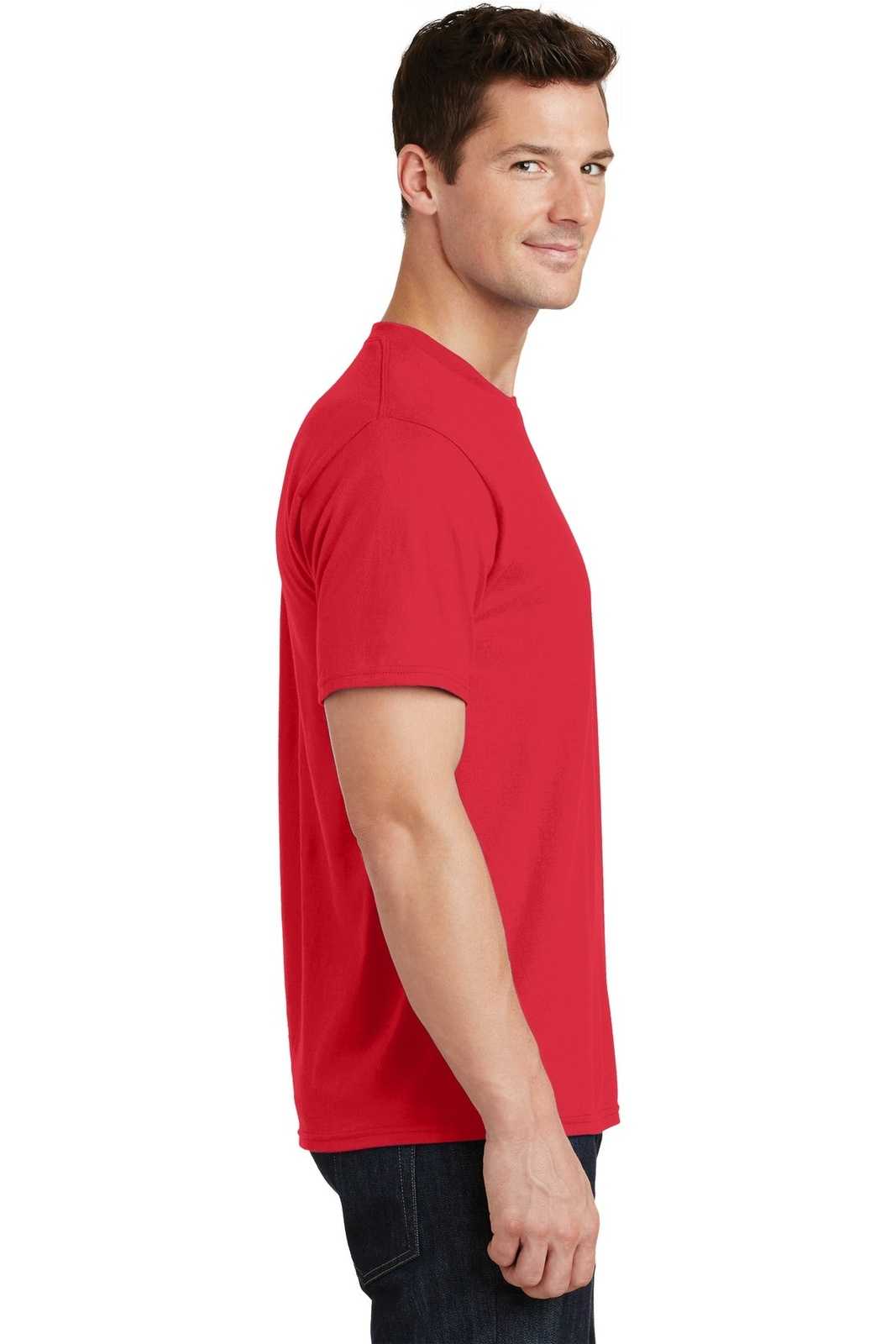 Port &amp; Company PC450 Fan Favorite Tee - Athletic Red - HIT a Double - 3
