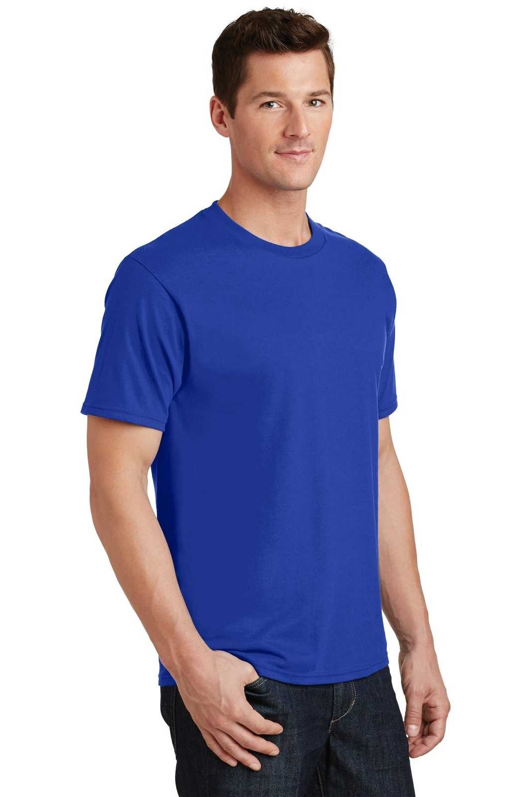 Port &amp; Company PC450 Fan Favorite Tee - Athletic Royal - HIT a Double - 4