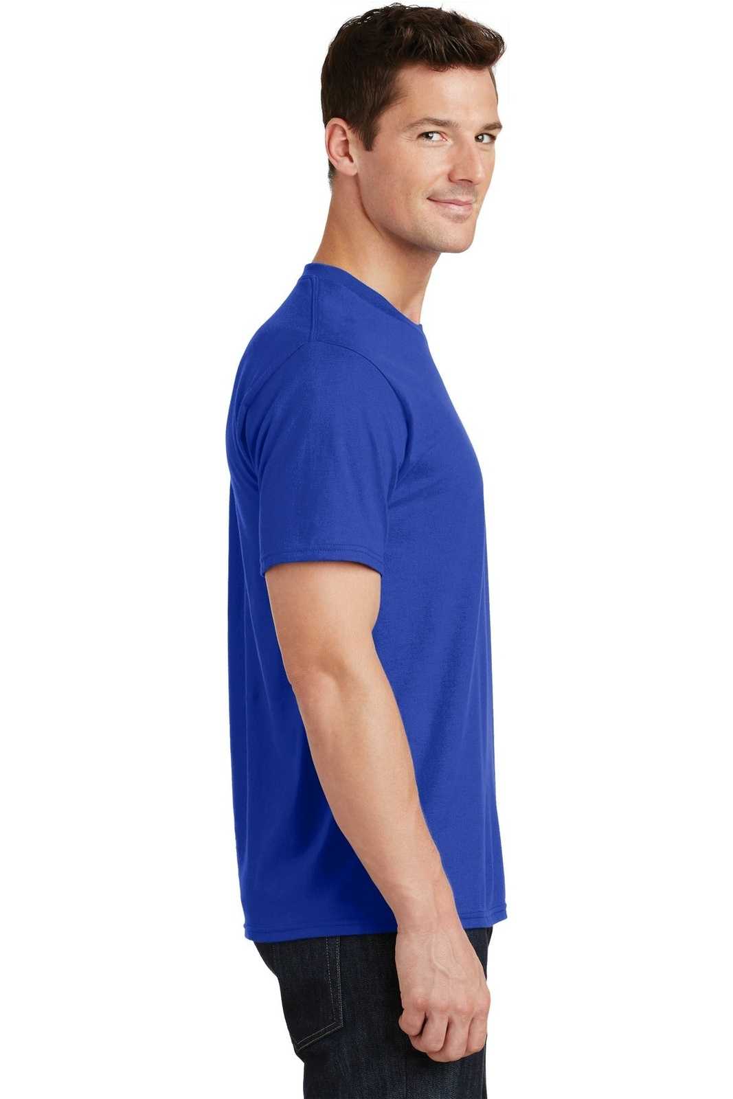 Port &amp; Company PC450 Fan Favorite Tee - Athletic Royal - HIT a Double - 3
