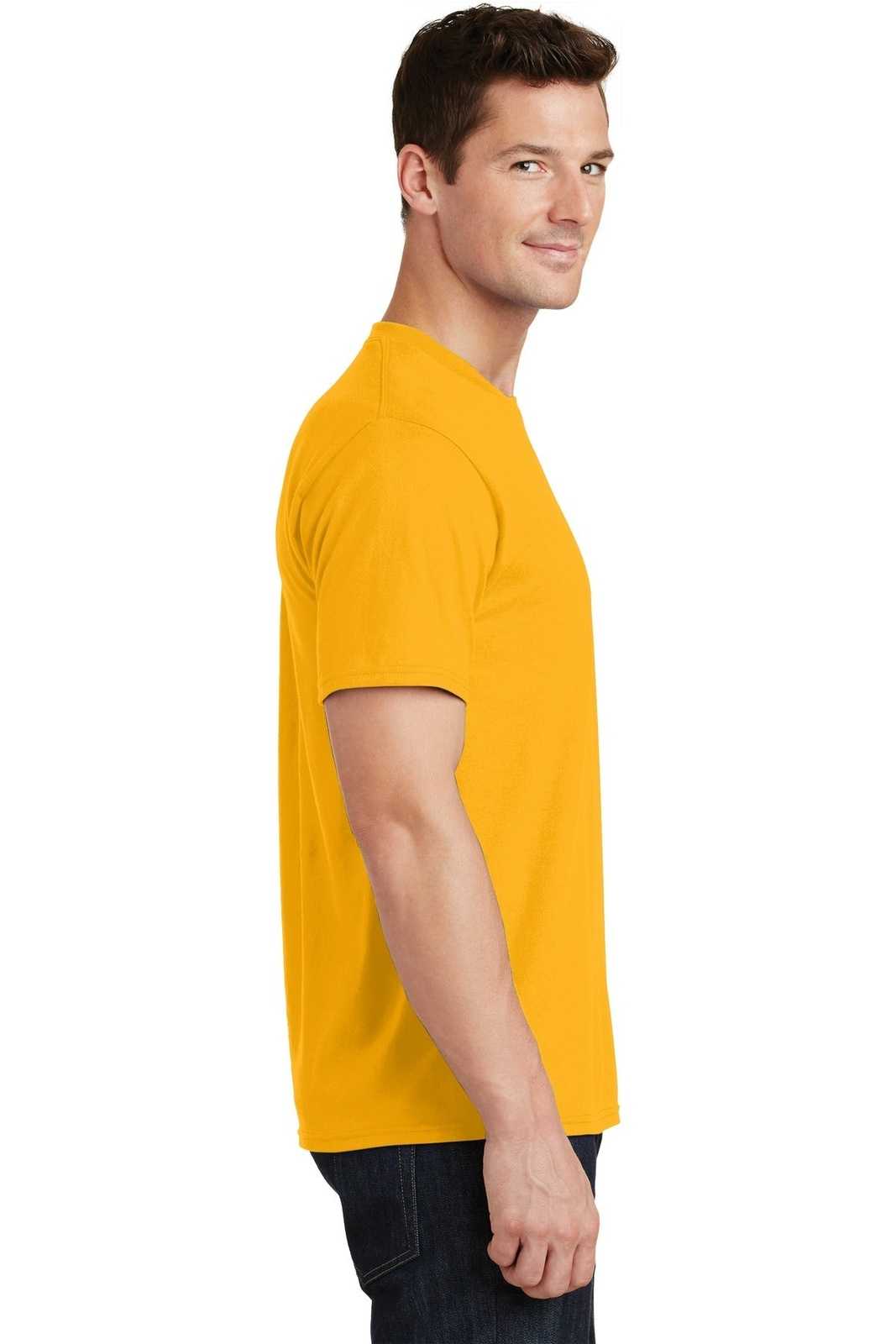 Port &amp; Company PC450 Fan Favorite Tee - Bright Gold - HIT a Double - 3
