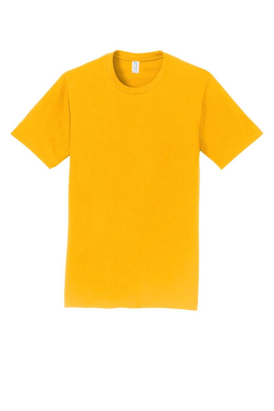 Port &amp; Company PC450 Fan Favorite Tee - Bright Gold - HIT a Double - 5