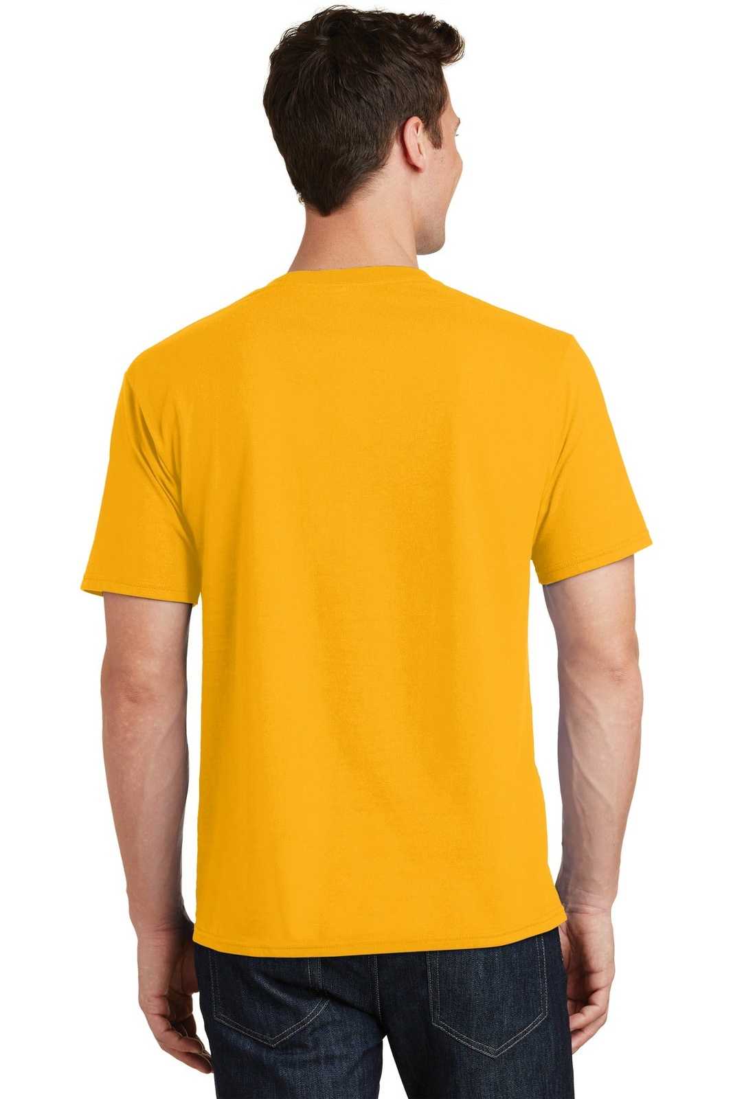 Port &amp; Company PC450 Fan Favorite Tee - Bright Gold - HIT a Double - 2