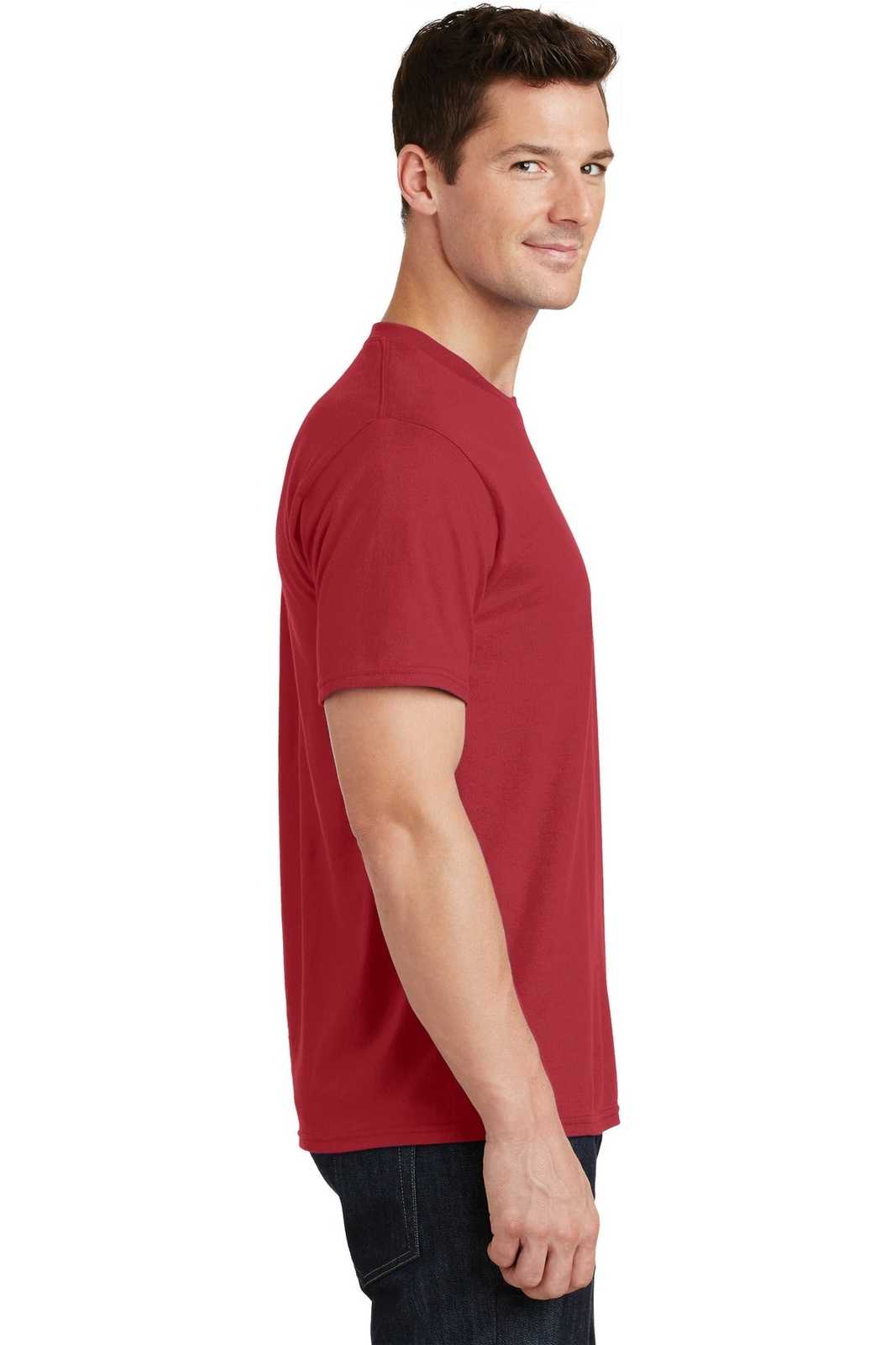 Port &amp; Company PC450 Fan Favorite Tee - Cardinal Red - HIT a Double - 3