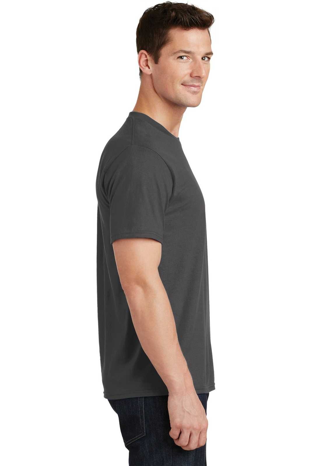 Port &amp; Company PC450 Fan Favorite Tee - Charcoal - HIT a Double - 3
