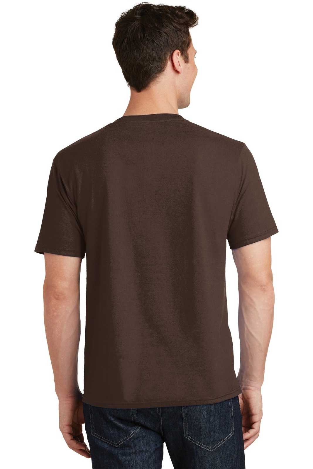 Port &amp; Company PC450 Fan Favorite Tee - Dark Chocolate Brown - HIT a Double - 2