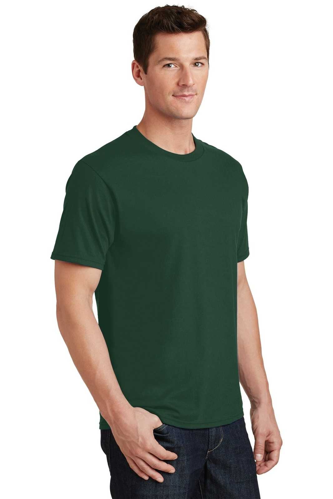 Port &amp; Company PC450 Fan Favorite Tee - Forest Green - HIT a Double - 4