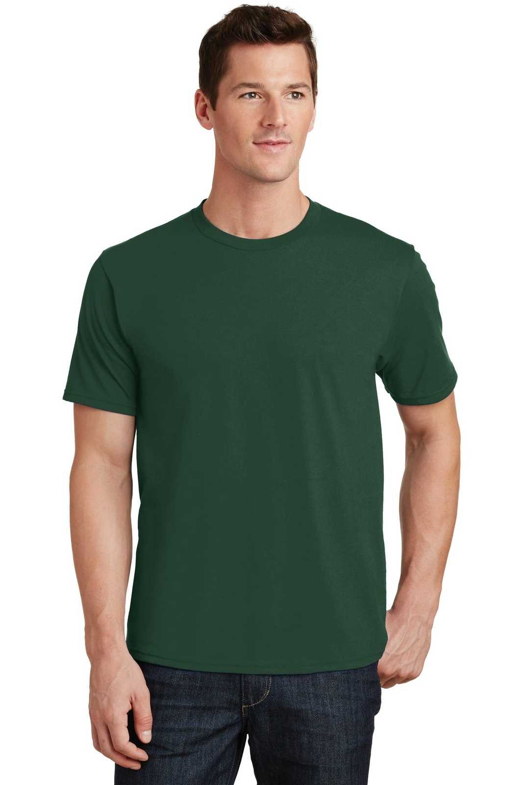 Port &amp; Company PC450 Fan Favorite Tee - Forest Green - HIT a Double - 1