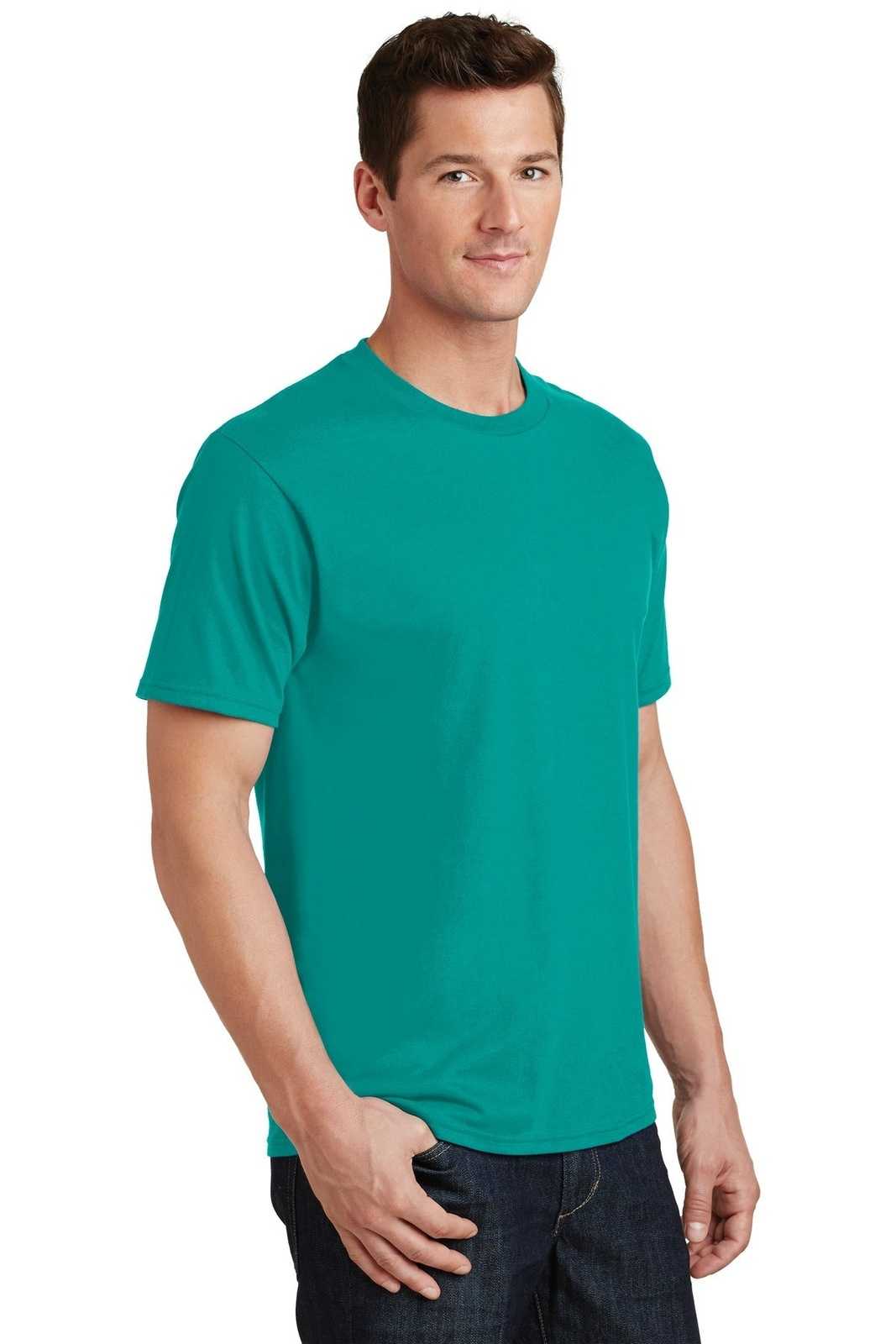 Port &amp; Company PC450 Fan Favorite Tee - Team Teal - HIT a Double - 4