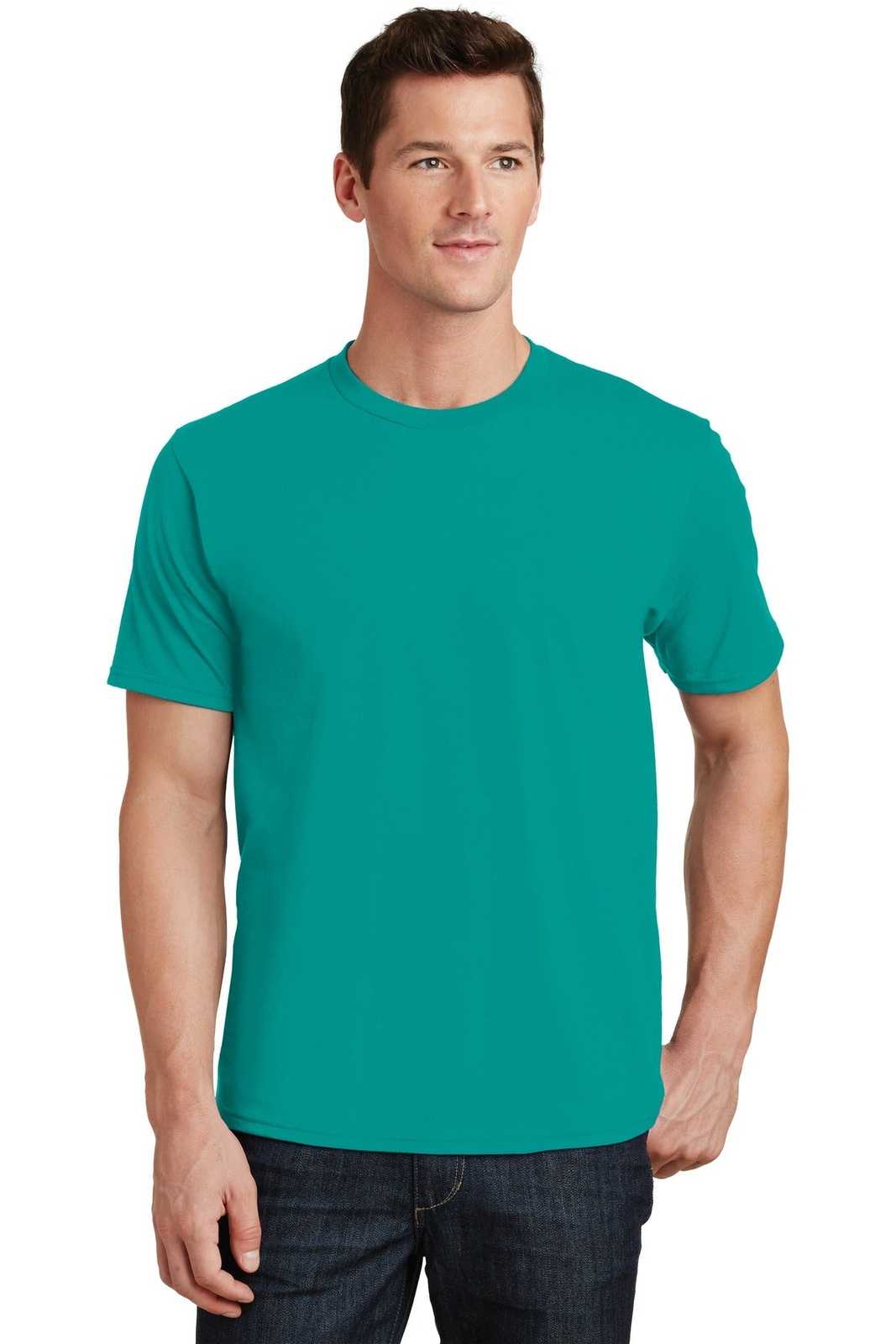 Port &amp; Company PC450 Fan Favorite Tee - Team Teal - HIT a Double - 1