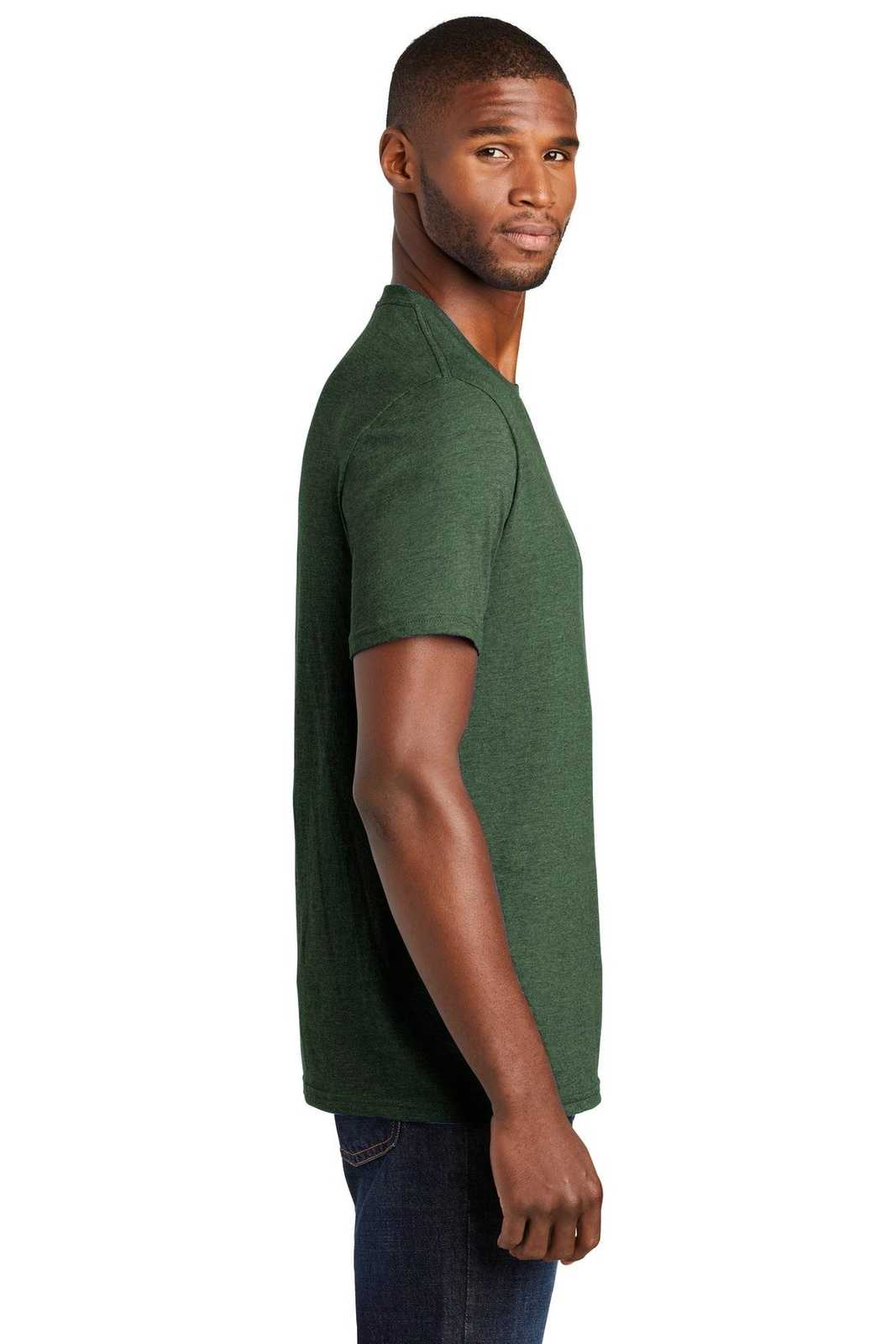 Port &amp; Company PC455 Fan Favorite Blend Tee - Forest Green Heather - HIT a Double - 3